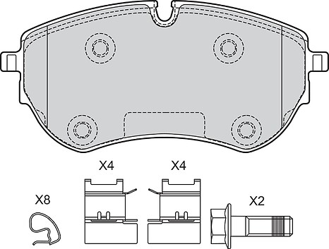 BRAKE PADS VW AMAROK 2010 2016 FR